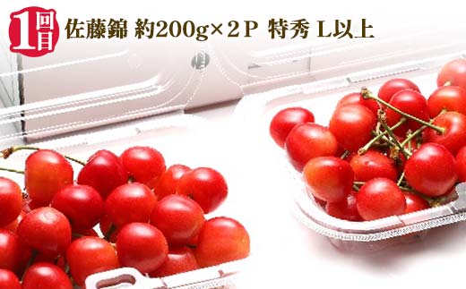2025年先行受付 【定期便3回】人気フルーツベスト3 さくらんぼ 桃 シャインマスカット 山形県 中山町 F4A-0489