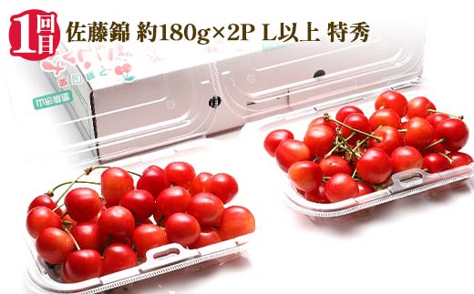【2026年 先行予約】4回定期便 幸せを呼ぶ人気フルーツ6種便 さくらんぼ 桃 シャインマスカット ラ・フランス りんご 果物 くだもの 山形県 中山町 F4A-1017