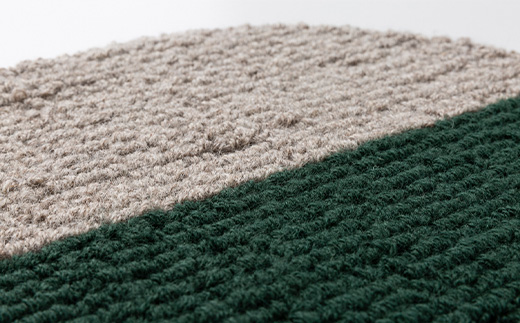 《穂積繊維工業》月山緞通スツールマット F4A-0246