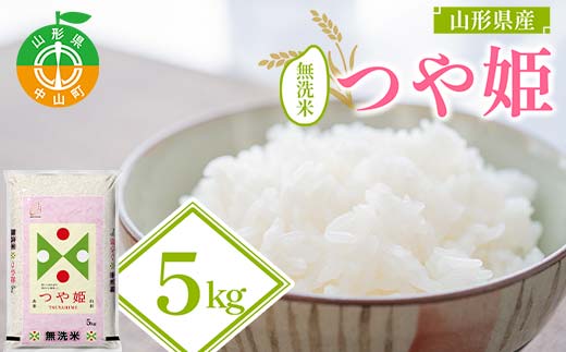 【令和7年度産】山形県産 つや姫 無洗米5kg ≪2025年10月より順次発送≫ ブランド米 こめ ご飯 ごはん 白米 山形県 中山町 F4A-0985