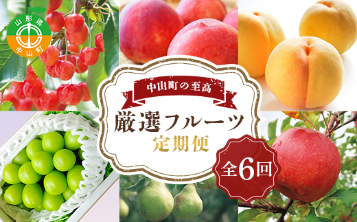 《2025年7月発送開始》中山町の至高！中山町厳選フルーツ定期便 全6回 F4A-0375