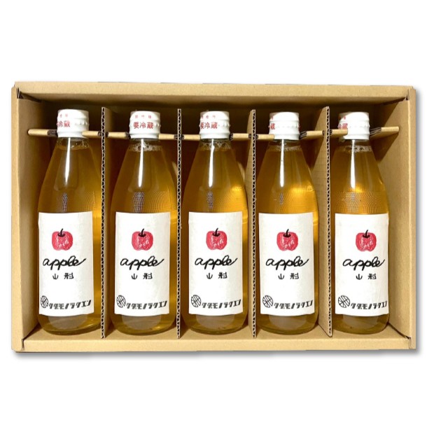 【保存料不使用・無水】手絞りりんごジュース（360ml×5本）セット ka019-014m001