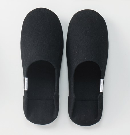 ☆Mサイズ・ブラック☆ 帆布バブーシュ１足 ブラック Mサイズ