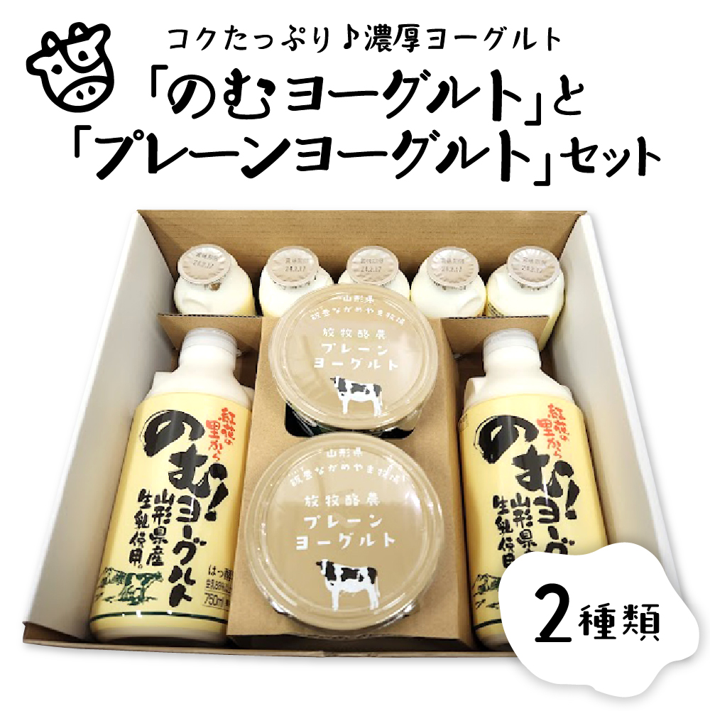 のむヨーグルトとプレーンヨーグルトセット（750ml×2本、150ml×5本、405g×2個） のむヨーグルトとプレーンヨーグルトセット（750ml×2本、150ml×5本、405g×2個）
