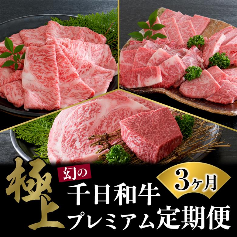 【数量限定】★肉の至宝★ 幻の山形牛【千日和牛】旨味とろける極上和牛3ヶ月定期便
