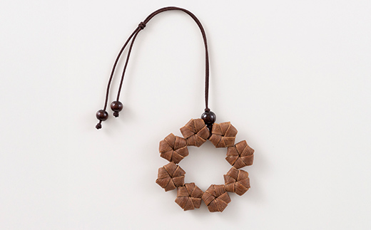 FYN6-435 山形県 西川町 大井沢産 山ぶどうのチャーム 「リング」 国産 山葡萄 つる 手作り ハンドメイド 伝統工芸品 民芸品 キーホルダー 贈答 贈り物 ご自分用 自宅用