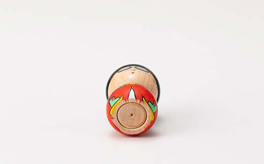 FYN6-124 ＜菊摩呂こけし工房＞月山夏スキーこけし (志田菊宏 創作こけし) 手作り ハンドメイド 工芸品 伝統 こけし インテリア 置物 山形県 西川町 月山