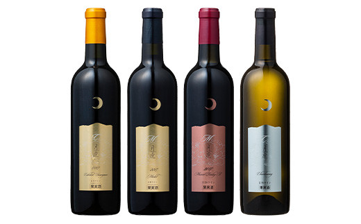 FYN6-243 【月山トラヤワイナリー】 月虎プレミアムワイン 定期便 4回 白ワイン 赤ワイン 山形県 西川町 酒