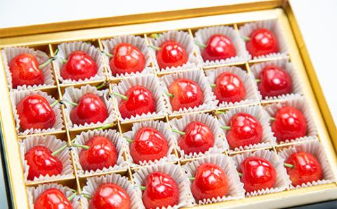 FYN9-926 ≪2026年先行予約≫5月10日母の日 贈答用 山形県産 さくらんぼ 佐藤錦 24粒 化粧箱入 2026年5月上旬から発送 加温 ハウス栽培 果実 果物 くだもの フルーツ 食品 デザート 化粧箱 贈答 ギフト プレゼント母 母の日 感謝 産地直送 山形県 西川町 月山