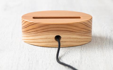 FYN9-640 木製 無電源 スピーカー MUKUNE （ムクネ） 充電タイプ 西山杉