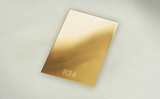 FYN5-024 西川町 工芸品 純金(K24) ガッさんプレート 1.0g 純金 金金 金 24金 K24 K ゴールド 日本製 ハンドメイド 手作り 置物 オブジェ 貴金属 ジュエリー 贈答 贈り物 ギフト 記念日 誕生日 プレゼント X線分析検査証明書付 山形県 月山