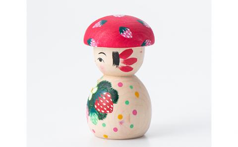 FYN9-431 ＜菊摩呂こけし工房＞きのここけし(志田菊宏 創作こけし) 山形県 西川町