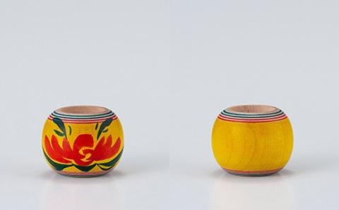 FYN9-537 ＜菊摩呂こけし工房＞小寸えじこ (志田楓 創作こけし) 工芸品 伝統 インテリア 置物 山形県 西川町