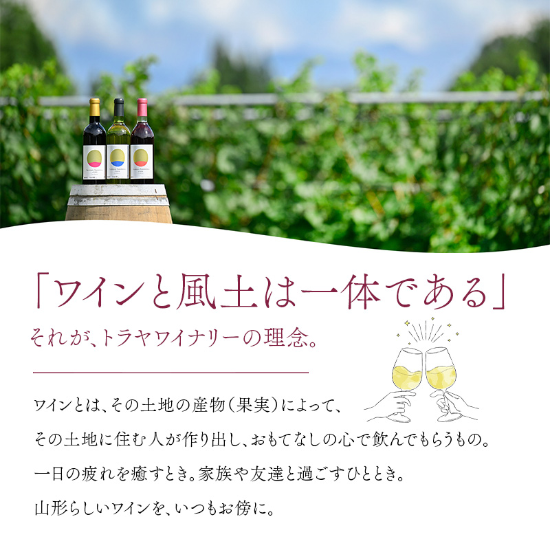 FYN6-234 【月山トラヤワイナリー】月山山麓 赤 720ml 赤ワイン 山形県 西川町