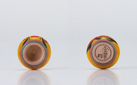 FYN9-537 ＜菊摩呂こけし工房＞小寸えじこ (志田楓 創作こけし) 工芸品 伝統 インテリア 置物 山形県 西川町