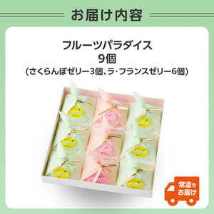 御菓子処蝶谷　フルーツパラダイス　9ヶ入・化粧箱