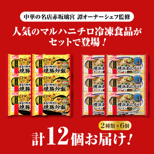 マルハニチロ 冷凍食品 あおり炒めの焼豚炒飯＆横浜あんかけラーメン詰合せセット