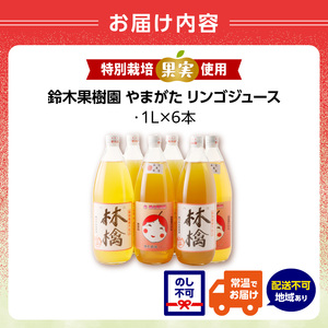 やまがた リンゴジュース1L×6本