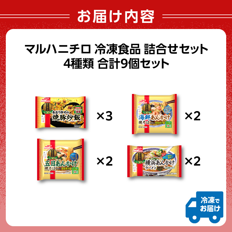 マルハニチロ 冷凍食品 詰合せセット 4種類 合計9個セット