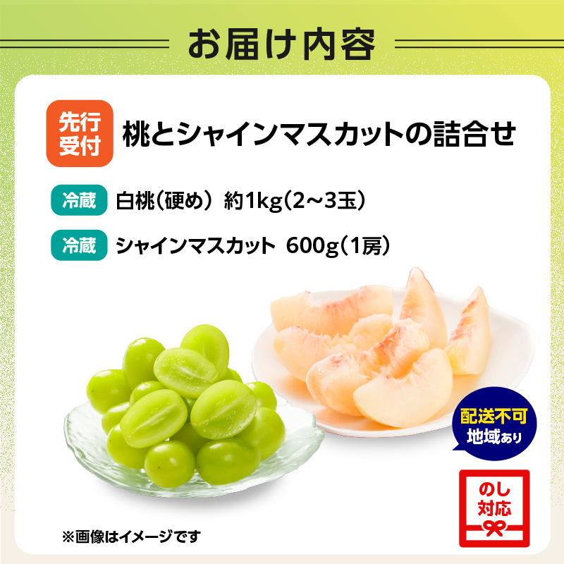 《先行受付》桃とシャインマスカットの詰合せ【2026年9月頃より順次発送予定】