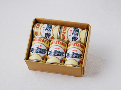 大江町柳川産 原木ひら茸水煮200g×5缶(固形量）