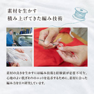 カシミヤメンズセーターエポーレット　Mサイズ（はなだいろ）