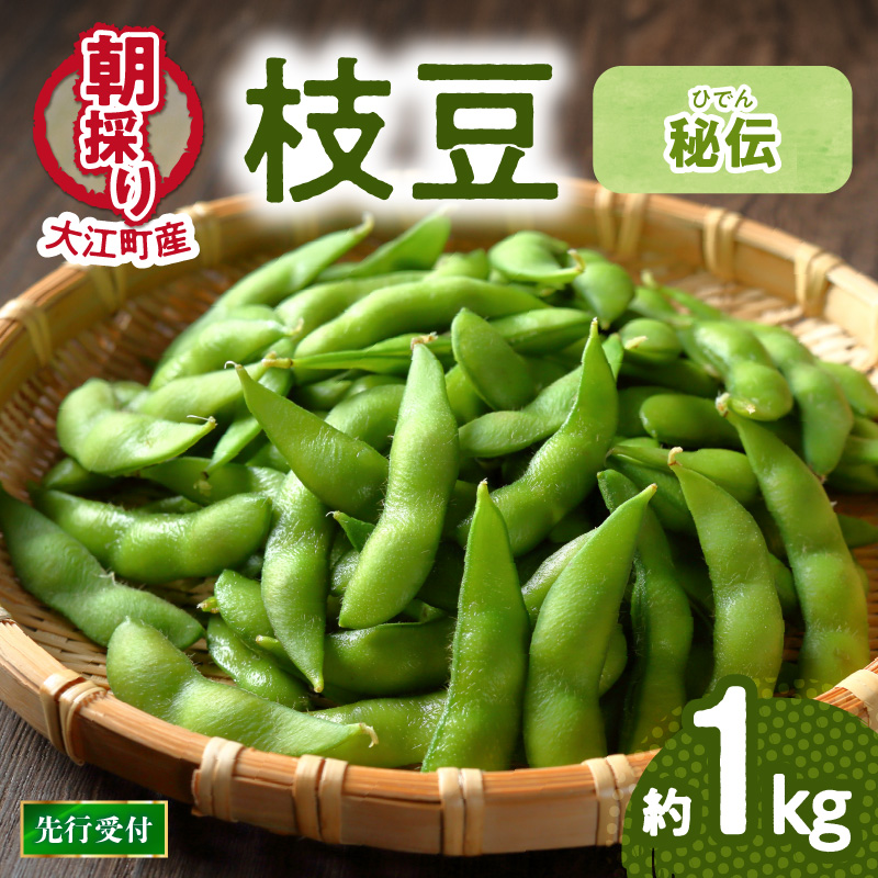 《先行受付》枝豆（秘伝）約1kg【2026年9月下旬より順次発送予定】