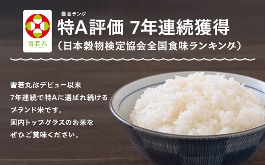 新米 米 令和7年産 【玄米3回定期便】 雪若丸 30kg×3回 2026年1月・2026年4月・2026年7月発送 大石田町産 特別栽培米 玄米 ※沖縄・離島への配送不可 ja-yugxa30x3-tkk1to7 定期便＜3回発送＞1月・4月・7月