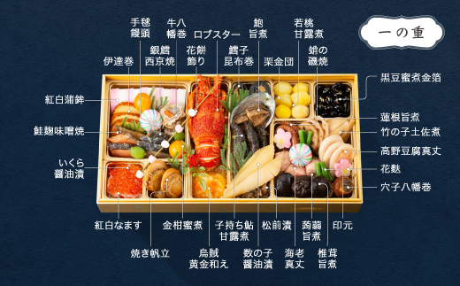 【12月30日配送】おせち 洋風 和風 冷凍 恵比寿 レストランヒロミチ監修 和洋おせち 長角二段重 極み  約4~5人前 ロブスター あわび テリーヌ等 65品 冷凍 先行予約 年内配送 オードブル 支援 rh-ockmc 【冷凍】全国配送