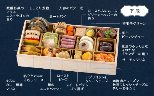 【12月31日配送】おせち レストランヒロミチ 監修 フレンチおせち ソレイユ 約2~3人前 冷蔵 24品 あわび 洋風 オードブル 配送地域限定 お節 2026 生おせちrh-ocfcx 【冷蔵】配送地域限定