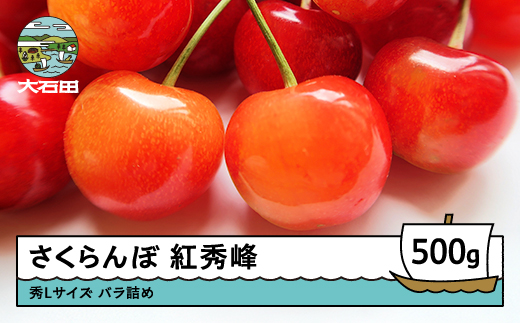 さくらんぼ 紅秀峰 秀Lサイズ バラ詰め 500g 2026年産 令和8年産 山形県産 ふるさと納税 果物 くだもの フルーツ 期間限定 冷蔵配送 先行受付 グルメ 取り寄せ ご当地 特産 産地 直送 送料無料 東北 山形県 人気山形県産 果物 フルーツ くだもの ns-bsslb500 秀Lサイズ 500g