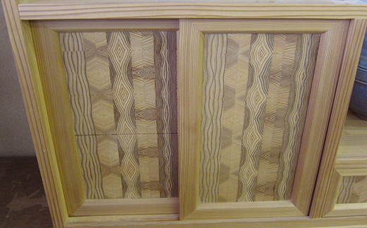 かねやま杉の飾り棚 F4B-0133