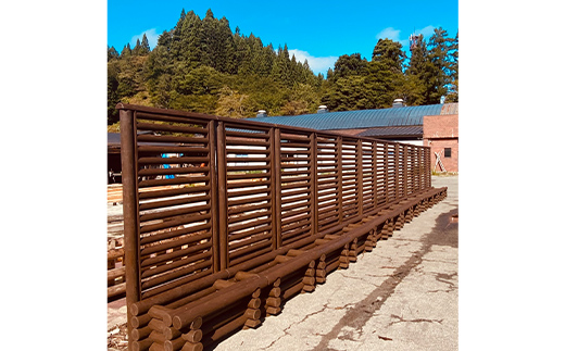 ガーデンガーデン（幅100cm 高さ210cm） 木製 ボーダーフェンス プランター セット ガーデンフェンス プランターフェンス ラティスフェンス ラティス ベンチ 花壇 プランター付き ガーデニング 屋外 庭 ウッド F4B-0383