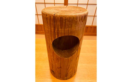 金山杉 スツール 円柱(1) 家具 インテリア 機能性 椅子  F4B-0573