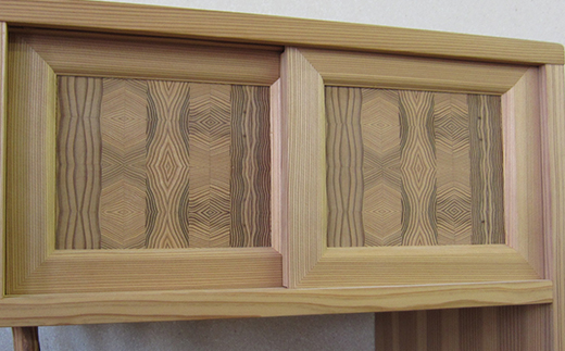 かねやま杉の飾り棚 F4B-0133