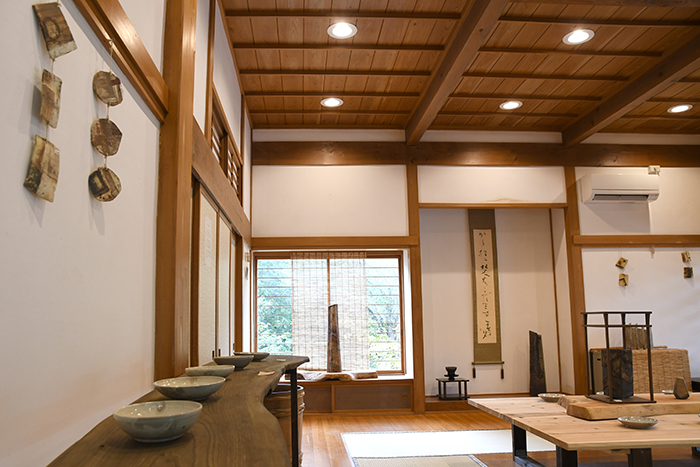 カムロ窯クラック粉引中皿セット