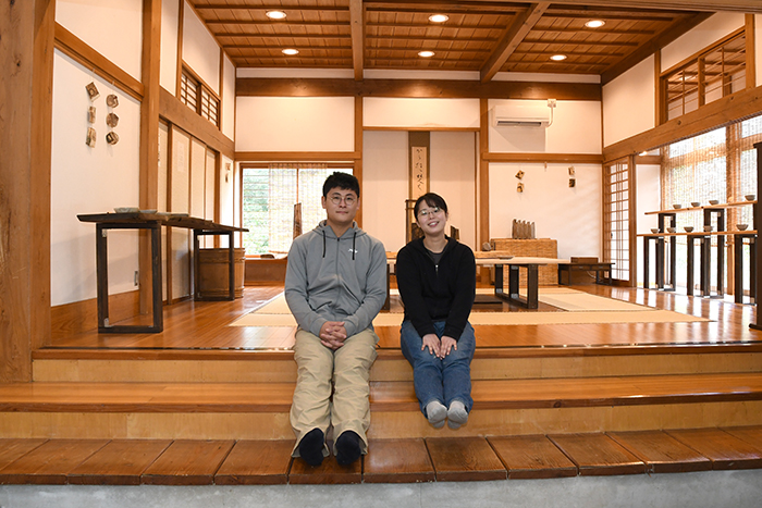 カムロ窯クラック粉引中皿セット