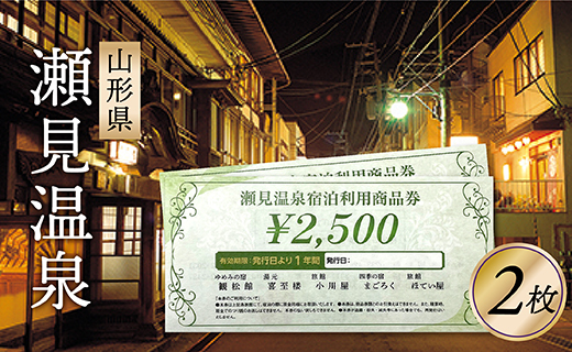 瀬見温泉利用券×2枚