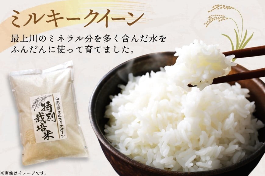 米 令和7年度産 特別栽培米 ミルキークイーン 5kg [渡部ファーム 山形県 高畠町 tk06ays810032] お米 白米 精米 ごはん ご飯 ブランド米