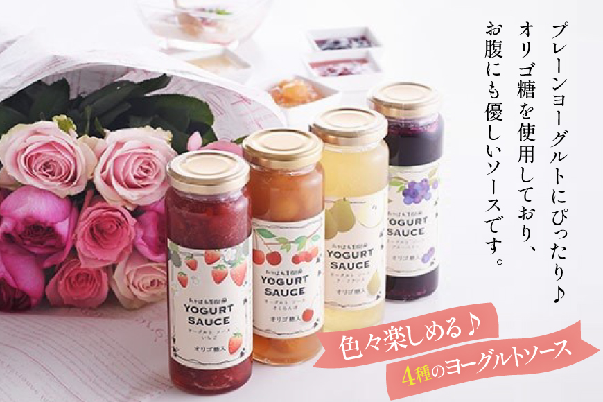 ヨーグルト ソース 220g 計4本 セット [たかはた果樹園 山形県 高畠町 tk06ays650013] おやつ スイーツ デザート トッピング 詰め合わせ 食べ比べ