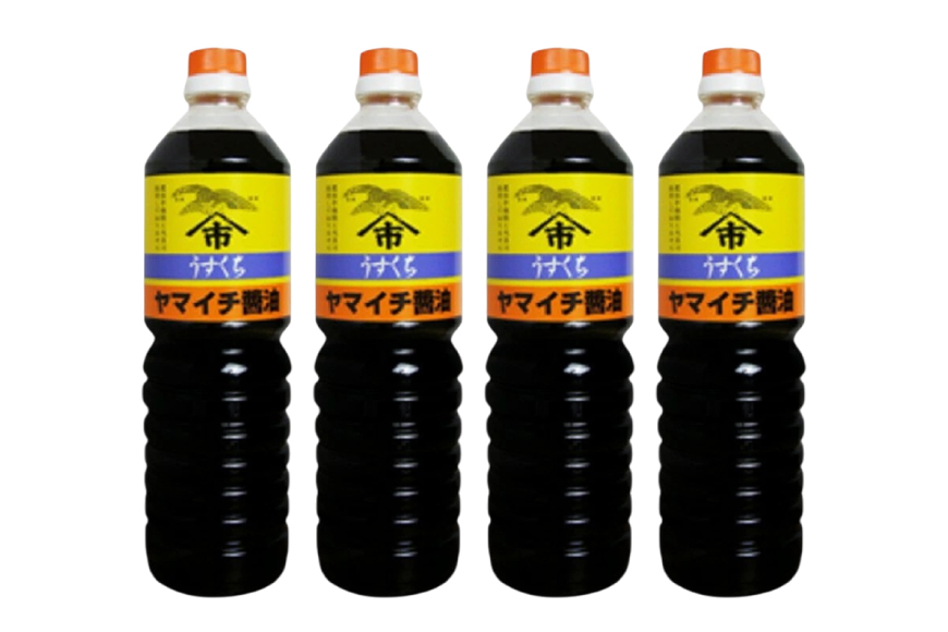 醤油 ヤマイチ醤油 うすくち醤油 1L 4本 [高畠町観光協会 山形県 高畠町 tk06ays670029] 調味料 しょうゆ しょう油 薄口