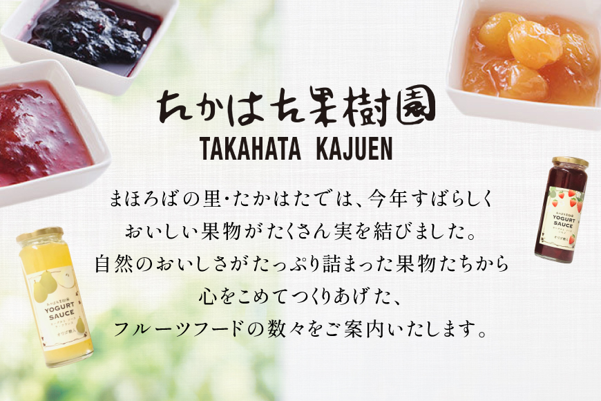 ヨーグルト ソース 220g 計4本 セット [たかはた果樹園 山形県 高畠町 tk06ays650013] おやつ スイーツ デザート トッピング 詰め合わせ 食べ比べ