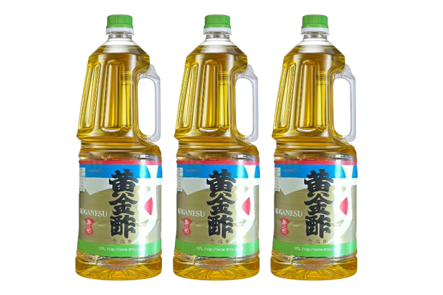 酢 《ヤマイチ醤油》黄金酢 1.8L 3本セットやさしい香りのお酢 【木村醤油店】 [小田部商店 山形県 高畠町 tk06ayt180011] 調味料 お酢