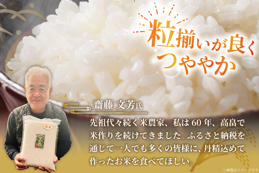 米 令和7年産 特別栽培米 つや姫 10kg (2.5kg×4袋) [齋藤 文芳 山形県 高畠町 tk06biz810000] コメ ご飯 ごはん お米 ブランド米