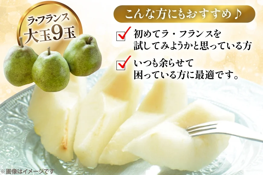【期間限定発送】 ラ・フランス 高畠町産 ラ・フランス 9玉 100% ジュース 2本 計11点 セット [三鷹洋梨園 山形県 高畠町 tk06ays910003] 詰め合わせ 果物 くだもの フルーツ 洋なし 洋梨 ラフランス