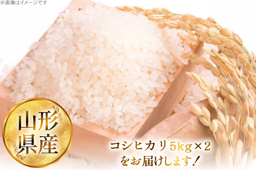 米 令和7年 コシヒカリ 5kg 2P 計 10kg [JA山形おきたま 山形県 高畠町 tk06ays870003] 5キロ 10キロ お米 ブランド米 ごはん ご飯 白米 精米 おこめ こめ こしひかり
