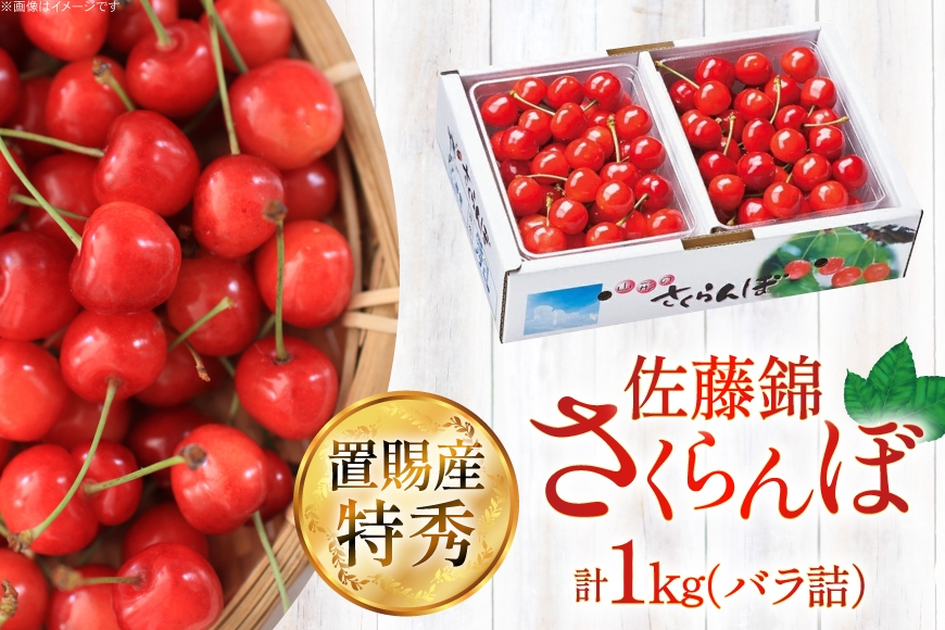 【期間限定発送】 さくらんぼ 置賜産 佐藤錦 特秀 L～2L バラ詰 1kg [JA山形おきたま 山形県 高畠町 tk06ays870047] サクランボ チェリー 山形 果物 フルーツ くだもの