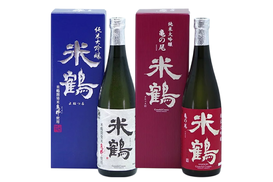 日本酒 米鶴 亀粋 / 亀の尾 純米大吟醸 720ml 2本 [小田部商店 山形県 高畠町 tk06ayt180077] お酒 酒 セット 飲み比べ