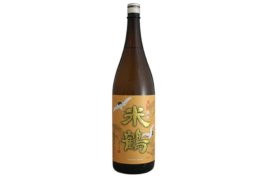 ≪Kura Master2022 プラチナ賞受賞≫ 生もと 米鶴 純米酒 1800ml 1本 日本酒 [小田部商店 山形県 高畠町 tk06ayt180133] 一升瓶 お酒 酒 地酒
