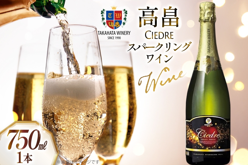 スパークリングワイン 高畠シードル 750ml 1本 [高畠ワイナリー 山形県 高畠町 tk06ays730014] 高畠ワイナリー ワイン 甘口 りんご ふじ フルーツワイン 酒
